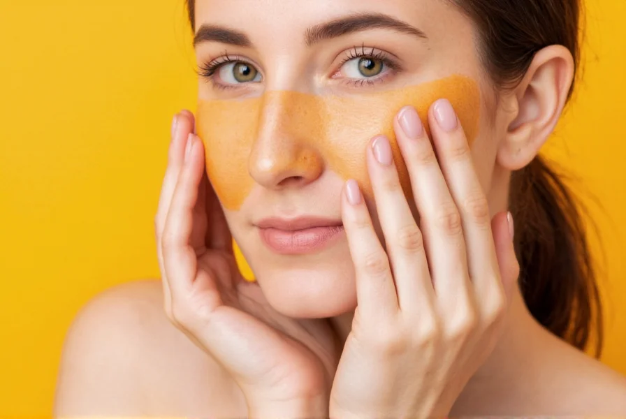 Turmeric powder and fresh turmeric root for natural skincare remedies