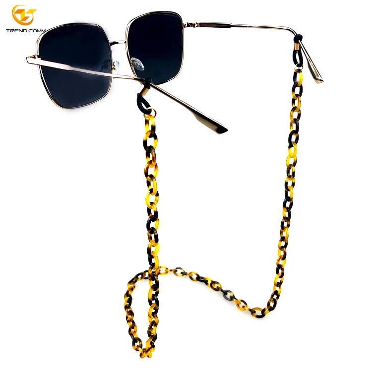 

Glasses Custom Cord Acrylic Chain Necklace Acetate Sunglasses