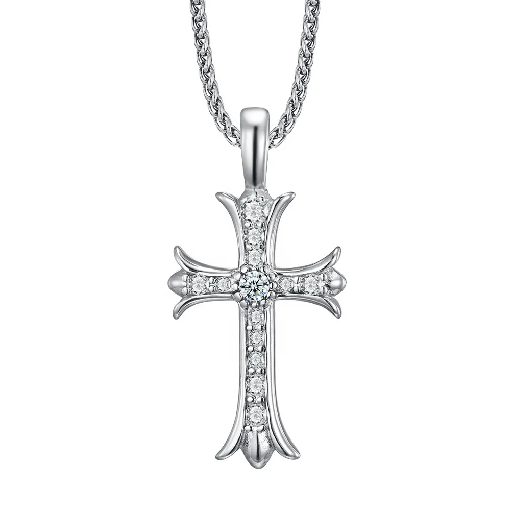 

New styles men's stainless steel cross pendant casting jewelry