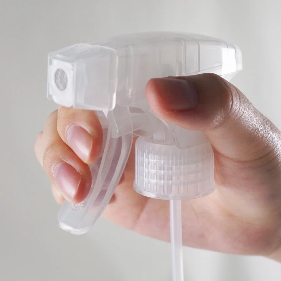 

Plastic head garden spray gun foam trigger sprayer hand button, Transparent