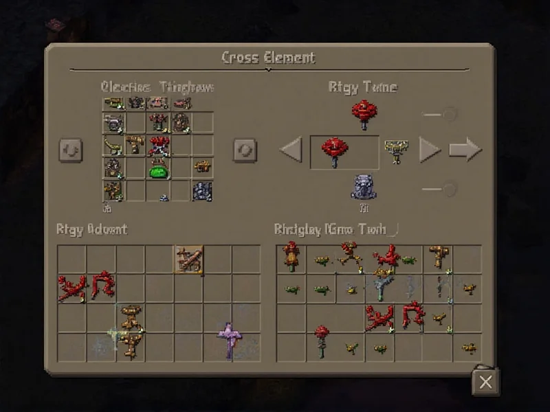Cross element creation process in Infinite Craft