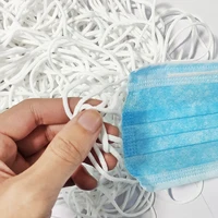 

White Elastic Bands Ear String Round Cord One-off Medical Earloop Disposable Surgical Face Mask Raw Material