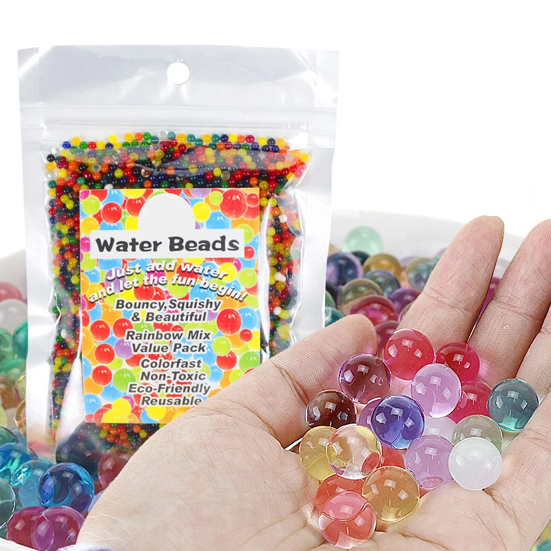 

90g Pearl Shaped Crystal Soil Water Beads Mud Grow Ball Kids Toy Growing Water Balls toy balls, Mix color