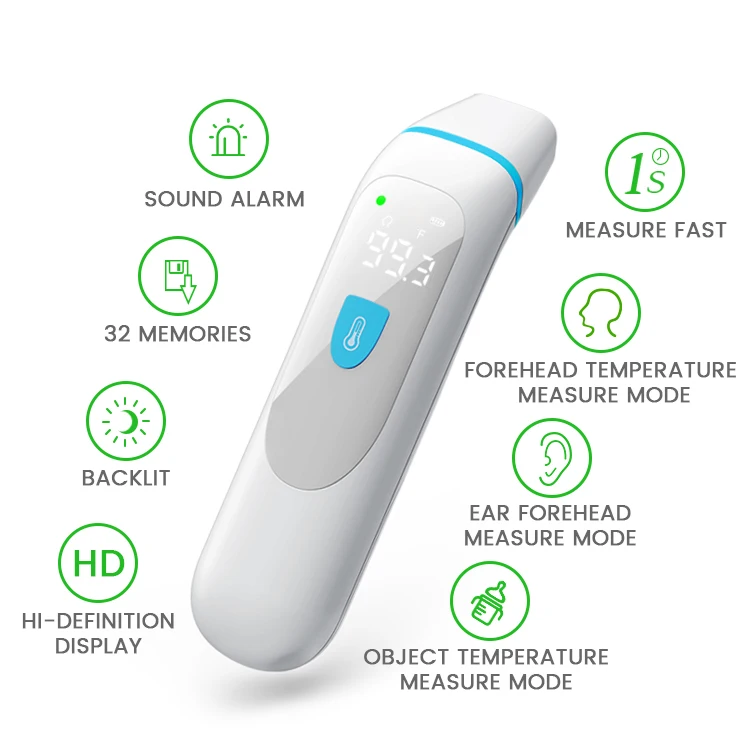 
Smart Sensor Forehead Infrared Thermometer Indoor Ear Digital Infrared Baby Thermometer 