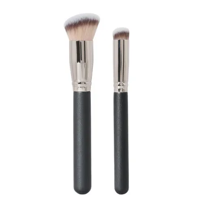 

170/270 Makeup Brushes Black Gold Wooden Handle For Powder Blush Foundation Face Professional Beauty Cosmetics Brush Tools, Customized color