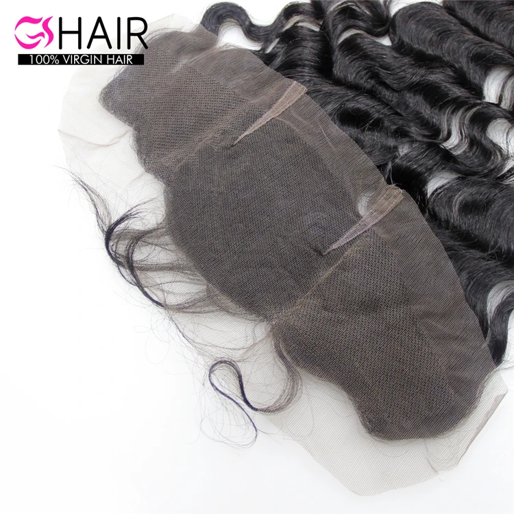 

Wholesale 100% unprocessed remy cuticle aligned Indian hair, deep curly weft frontal closure with preplucked and baby hair