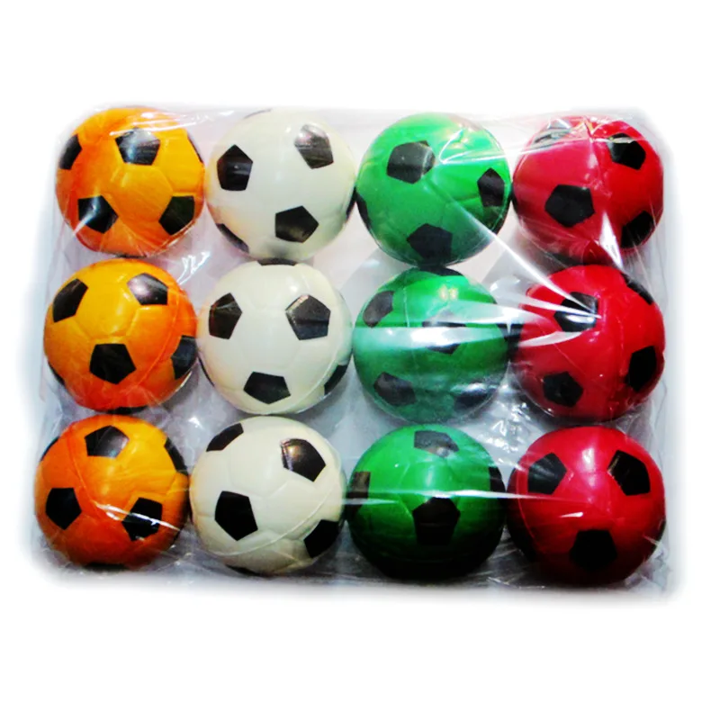 

Mixed color football Pu sponge ball / elastic ball / decompression grip ball