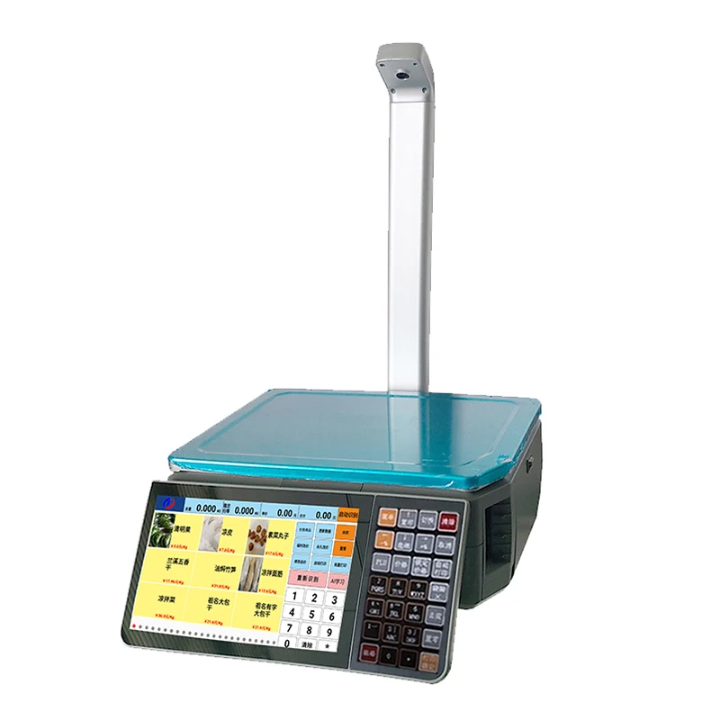 

Touch screen all in pneWholesales AI POS Scale 11 inch offline All in One LCD with printer scale