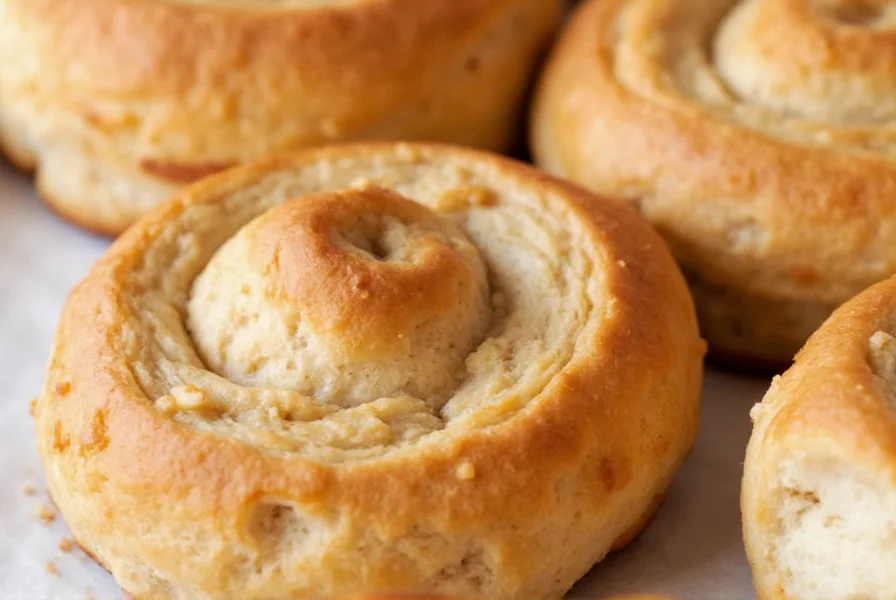 Comparison of properly stored biscuit cinnamon buns showing optimal texture after refrigeration versus freezer storage