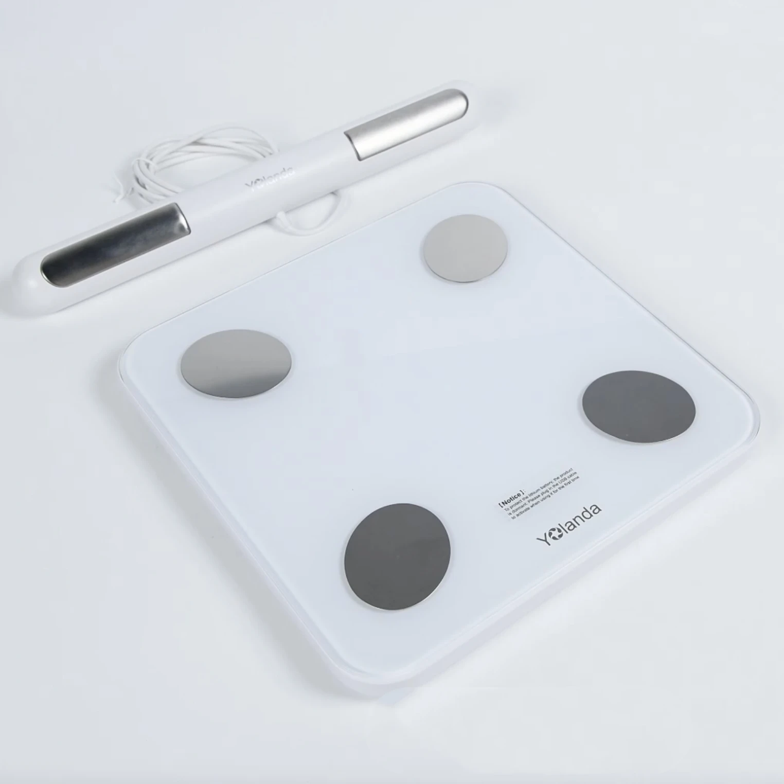

8 Electrode Smart Body Composition Scale Tempered Glass Weighing Scales Digital Body Fat Balance Fitness Measuring Analyzer
