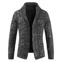

Fast delivery mens sweaters, long men cardigan sweater, black adult knit sweater