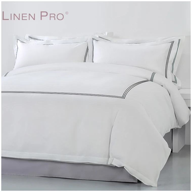 

Factory Supply King Size Luxury Hotel Bed Linen 50% Cotton 50% Polyester Fabric For Bedding Bed Sheet