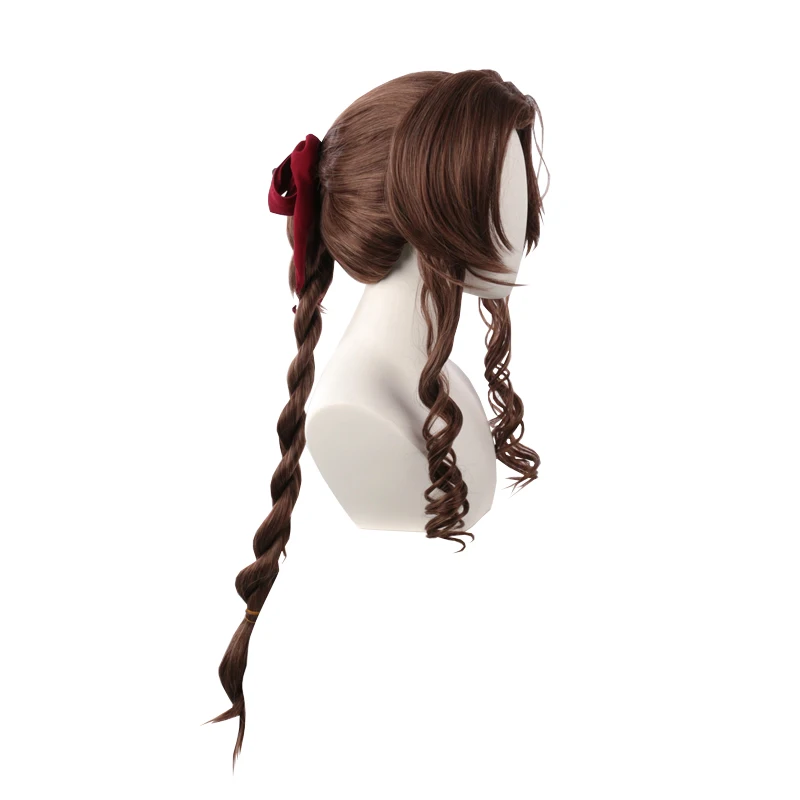 

Mixed Brown Long Straight Wavy Synthetic Hair Natural Lolita Japanese Cosplay Party Female Sweet Wigs, Pic showed