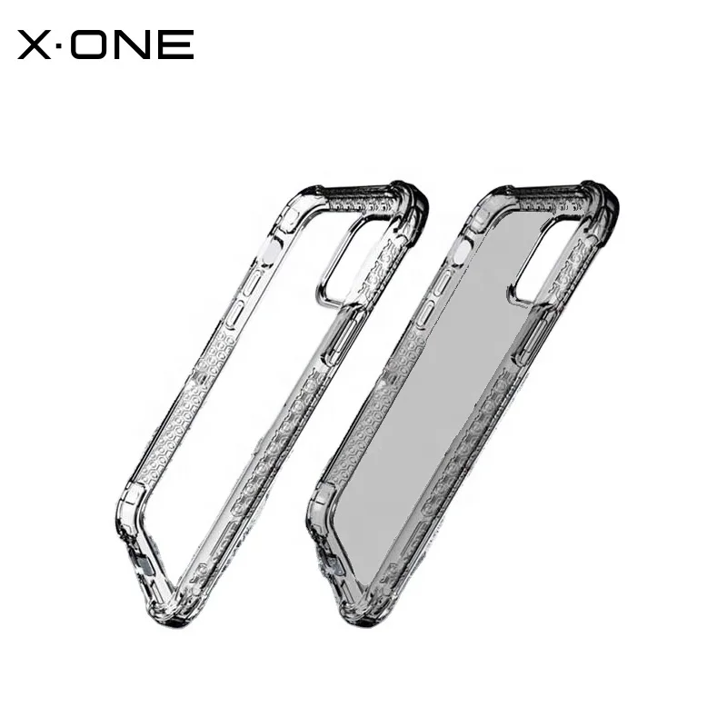 

X.ONE Phone Accessories TPU Transparent Clear Shockproof Protective Cover Smartphone Case For Iphone 12, Transparent clear,transparent black