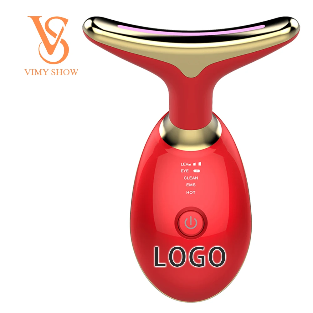 

New Smart Neck Skin Tightening Machine Face Lifting Home Beauty Neck Massager Skin Care Beauty Instrument, White