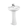 Zhongya sanitary wares low price single hole wash free standing basin WC porcelain washing hand bathroom sink for sales