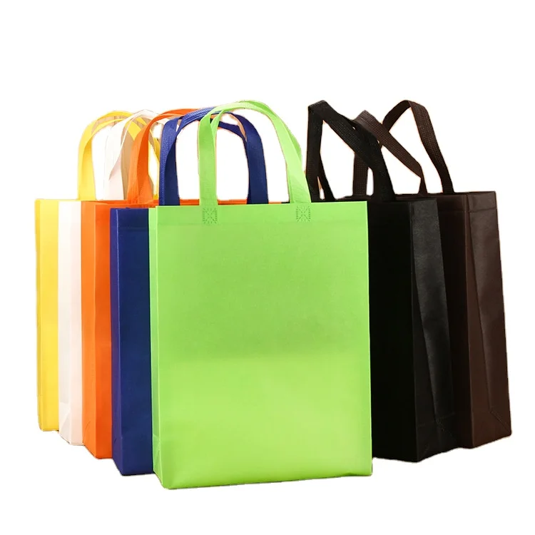 

Stock Promotional Colorful Non Woven Tote Shopping Bag