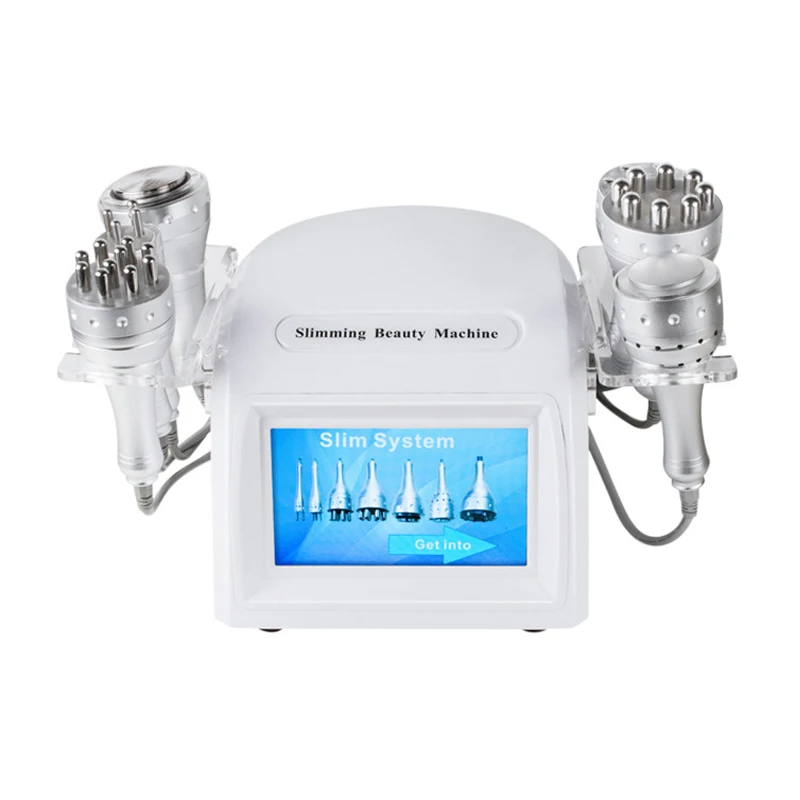 

7 IN 1 Ultrasonic Cavitation 40K Fat Apparatus RF Radio Frequency Importing Device Frozen Ice Hammer Slimming Machine, White