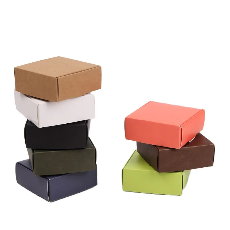 

Packing Box Custom Card Handmade Paper Box Small Color fold Box OEM/ODM, Pure color