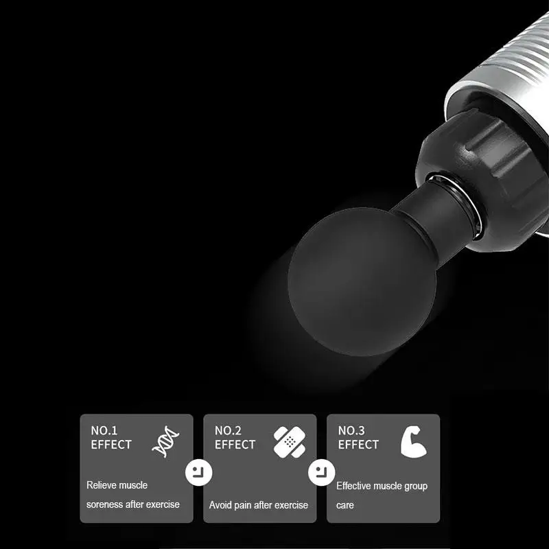 Custom 30 Speed Percussion Massage Gun With Touch Screen Deep Tissue Massager Vibration Head