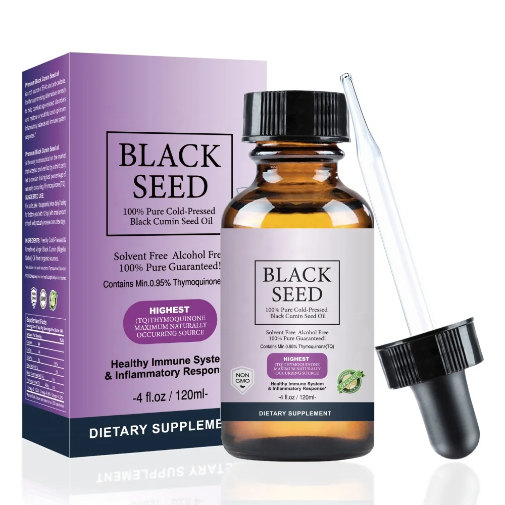 

Private Label 100% Pure Organic Premium Grade Cold Pressed Black Cumin Seed Oil