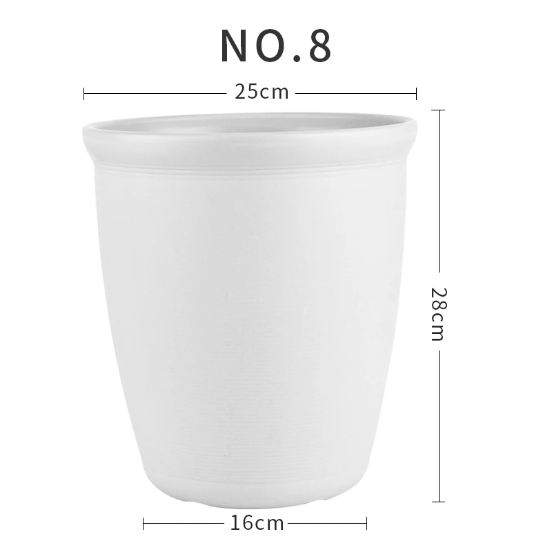 

2021 hot sale Factory modern wholesale outdoor garden flower planting pots indoor balcony flower pots, White