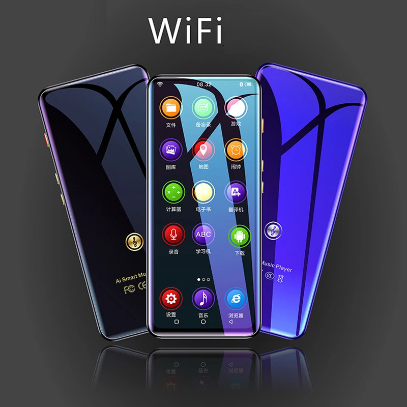 

2020 WIFI android MP4 player BT music player bt 5.0 touch screen 3.5inch hifi music player mp3 player with outspeaker FM