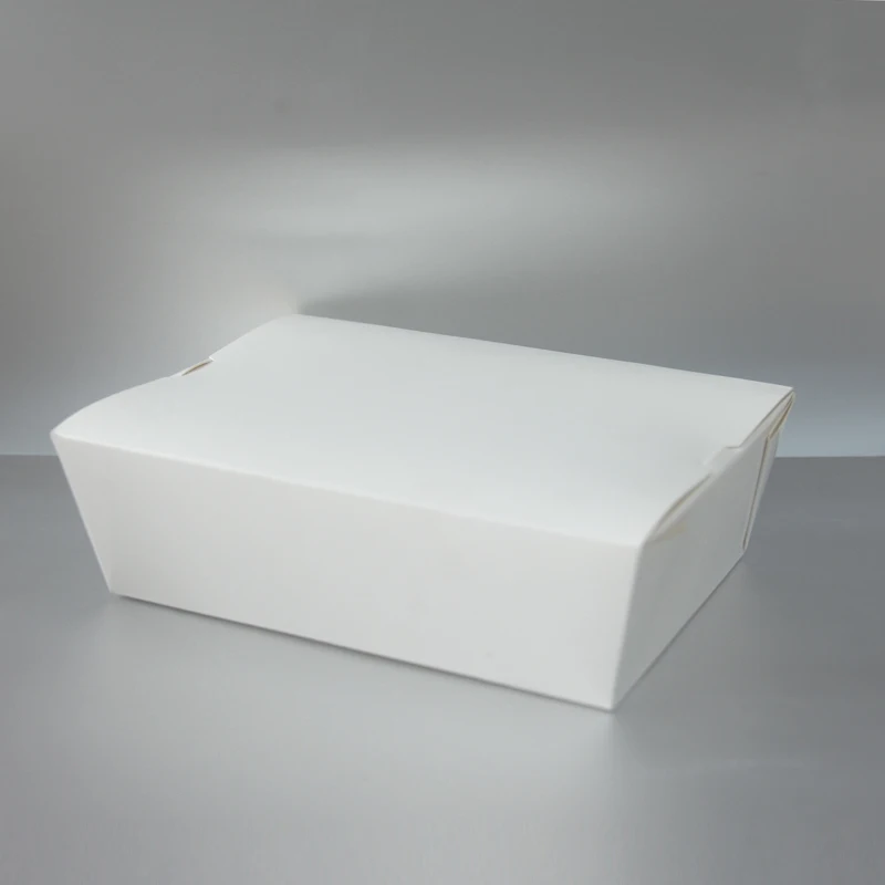 Disposable White Plain Paper Fast Food Packaging Box - Buy Fast Food ...