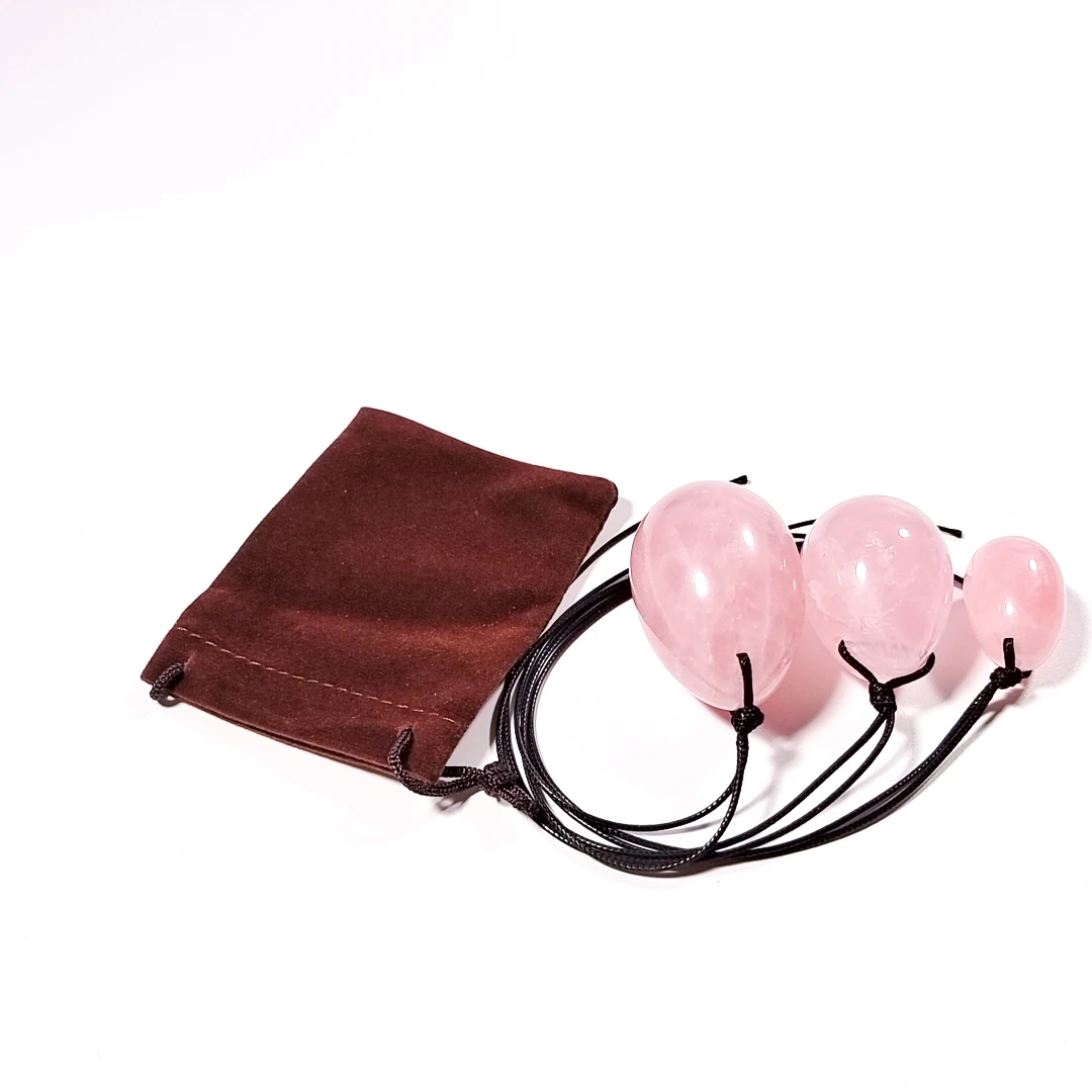 

Best selling low price Natural Rose Quartz Yoni Eggs For Vaginal Exercise