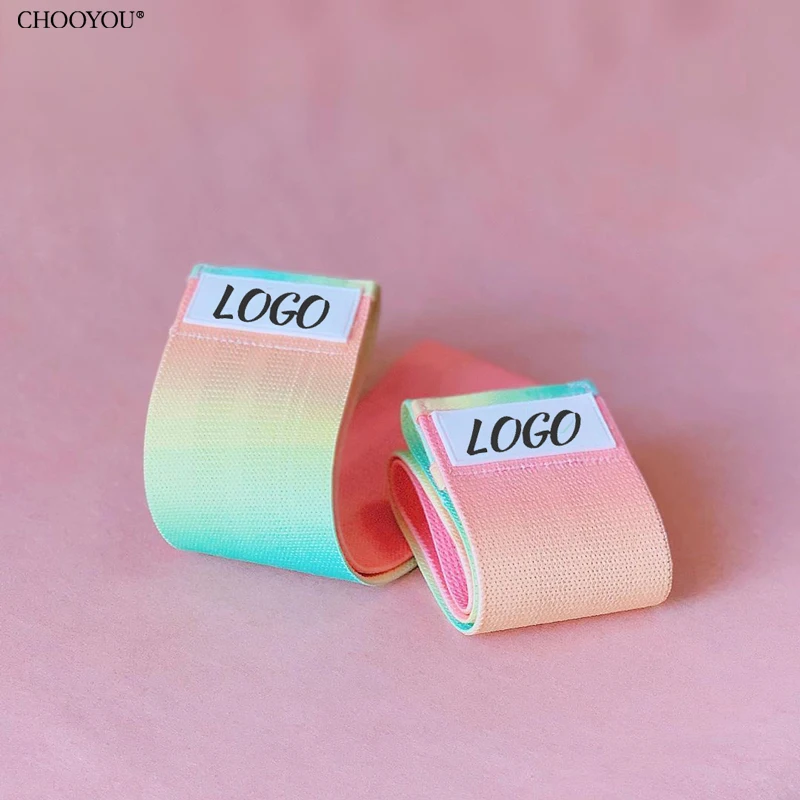 

resistance band logo custom non slip extra wide material smart good quality extra heavy with anchor lean resistance bands, Customized color