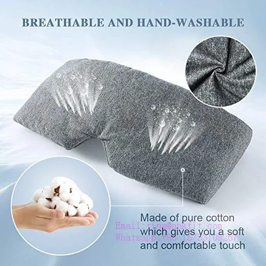 
Amazon top sale handmade night mask 100% cotton sleep eye mask custom 
