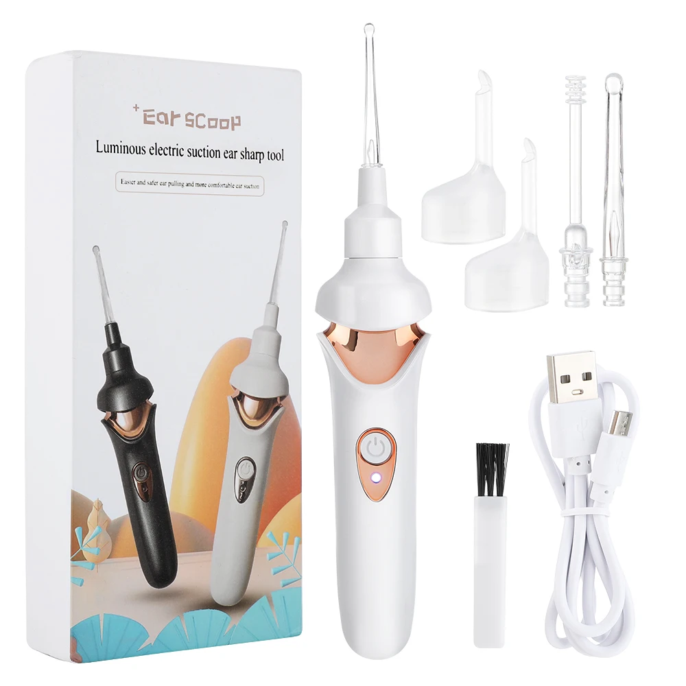 

Best Seller Smart Safe Ear Pick Electric Ear Wax Cleaner With Led Light Vacuum Suction Cleaner Removal Tool For Children Adults