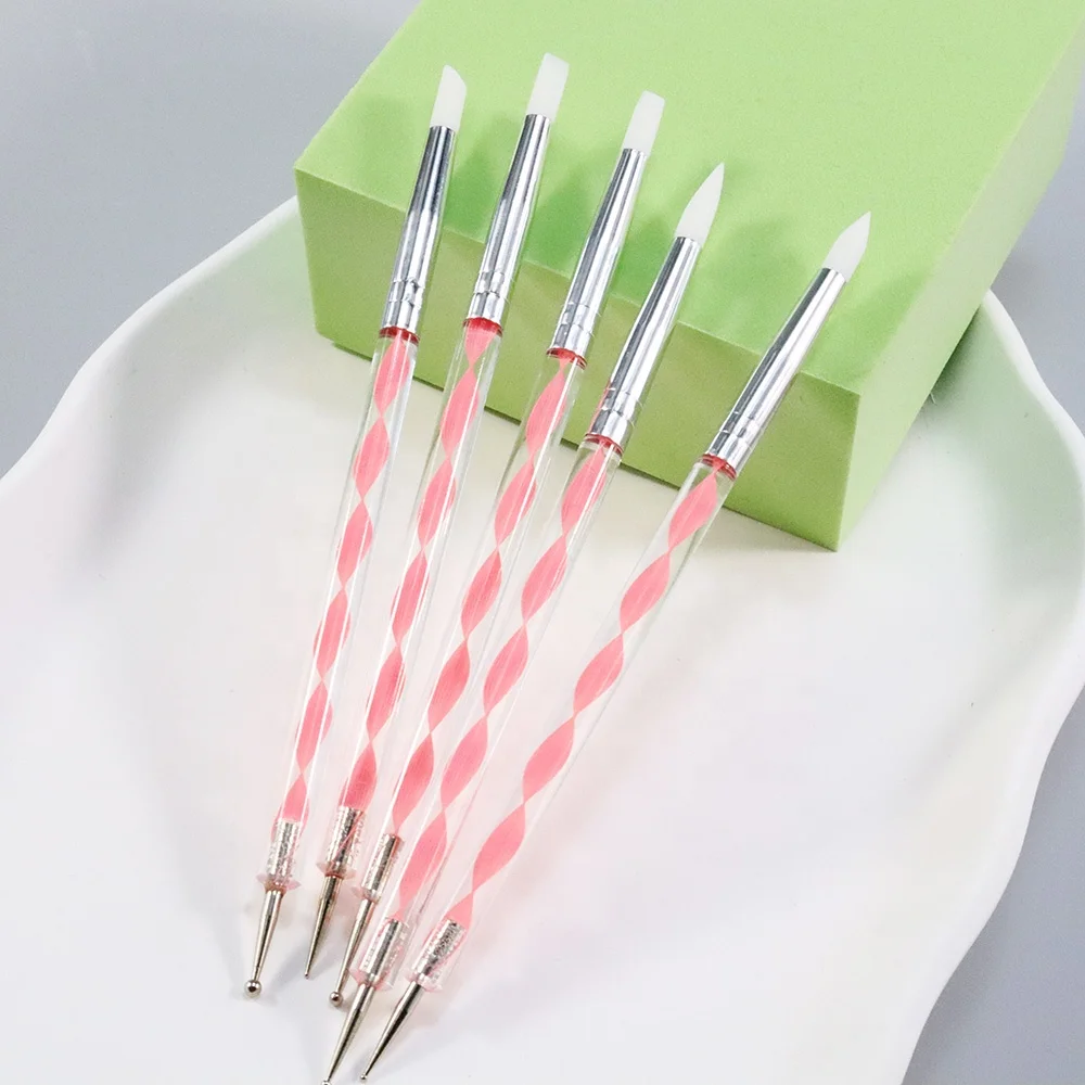 

Professional Double Sides 5pcs/set Nail Art Pen Dotting Pen Nail PenNail Painting Draw Rhinestone Dotting Tool Pen