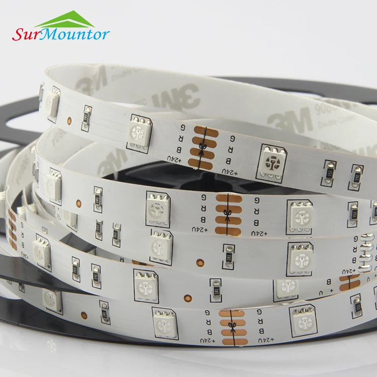 30Leds 5050 Decoration LED Tape 24V RGB LED Strip 5M Waterproof