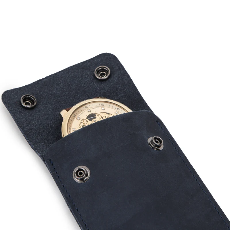 

High-grade men's leather watch case for Watch lover in 4 color customized logo