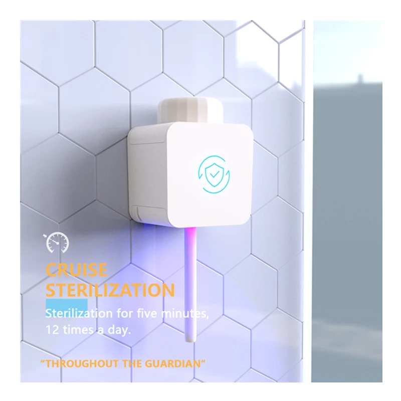 

2 in 1 UVC Rechargeable Sterilizer Toothbrush Sanitizer with toothbrush cup, White,blue,grey