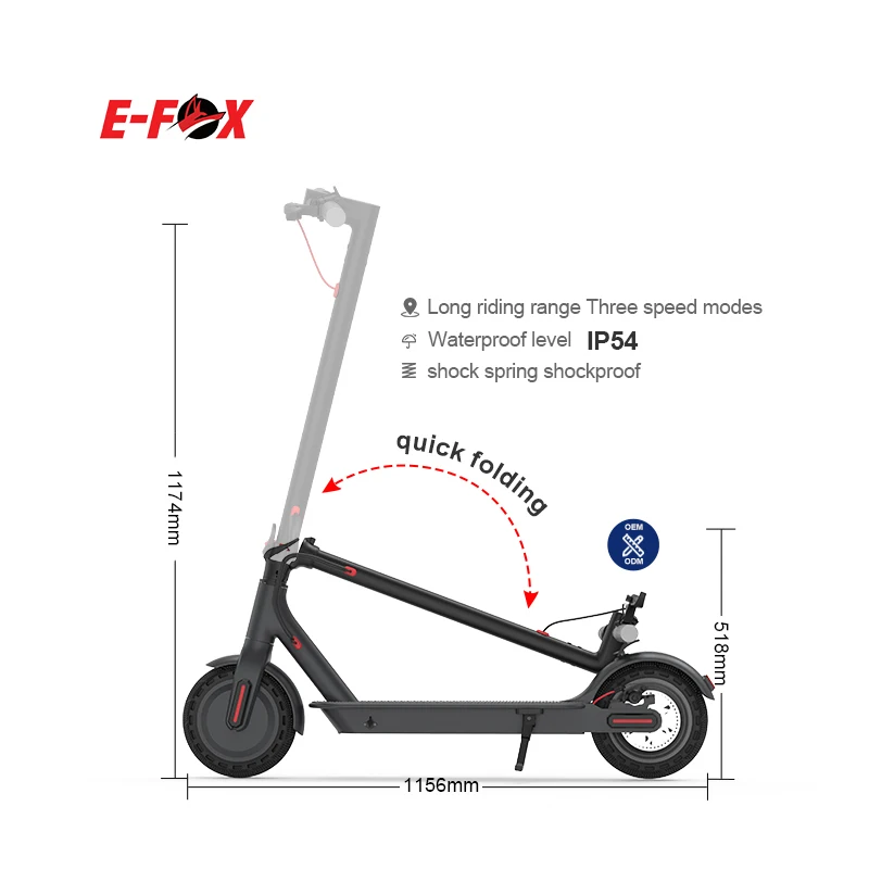 

free shipping European warehouse 8.5 inch delivery electric scooter adult pro electric bicycle kick scooter