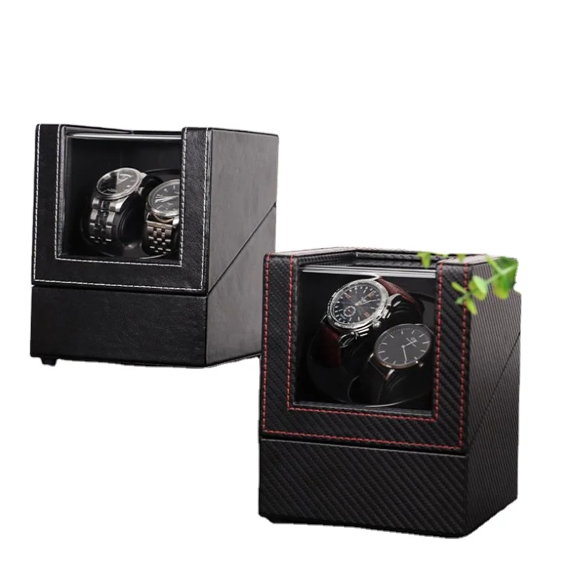 

China factory modern rotating winder men's battery automatic pu leather watch packaging winder mechanism for women's gift