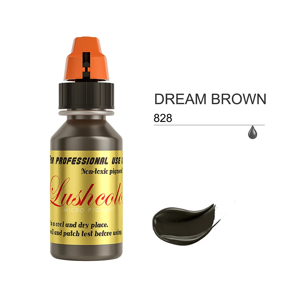 

Pigment Factory Semi Cream Pigments 828 DREAM BROWN Micropigmentation Permanent Makeup Tattoo Ink