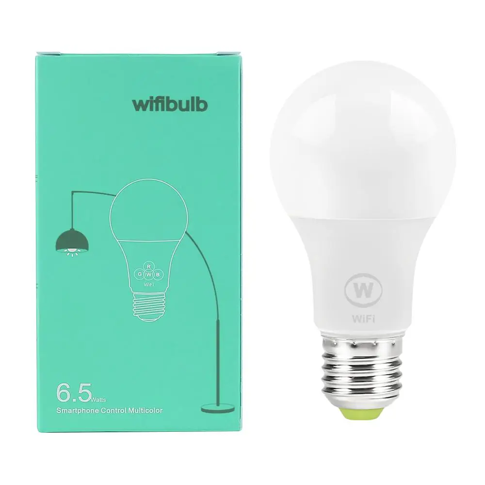 

Lonten 6.W E27 WiFi Smart Light Bulb Lamp LED NO RGB White Light and Warm Light Only Work with Alexa and Google Assistant homeki