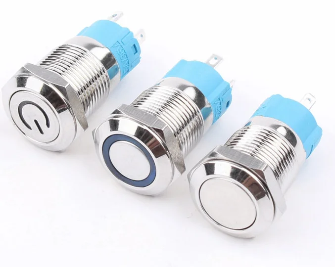 2pin 4pin 5pin 6 Pin Push Button Switch 8mm 10mm 12mm 19mm 22mm 25mm 