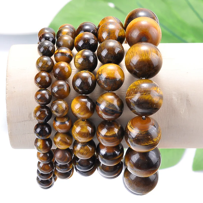 

Fashionable Tiger Eyes Stones Bracelet at Few Size Elastic Handmade Jewelry Wholesale Price Stocks Sell Classic Beaded Bracelet