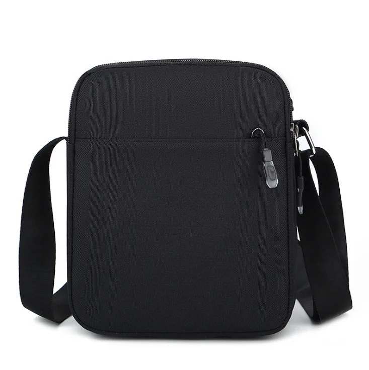 

Wholesale mens wild adjustable strap waterproof crossbody black single shoulder bag for men sling small body bag