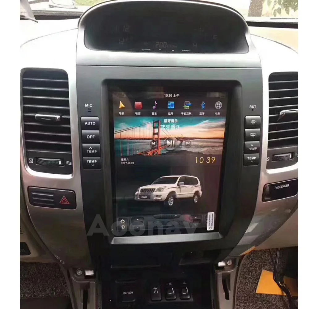 

Car HD tesla Vertical screen GPS video audio For Toyota Land Cruiser Prado 120 2002-2009 for Lexus GX470 radio mltimedia player