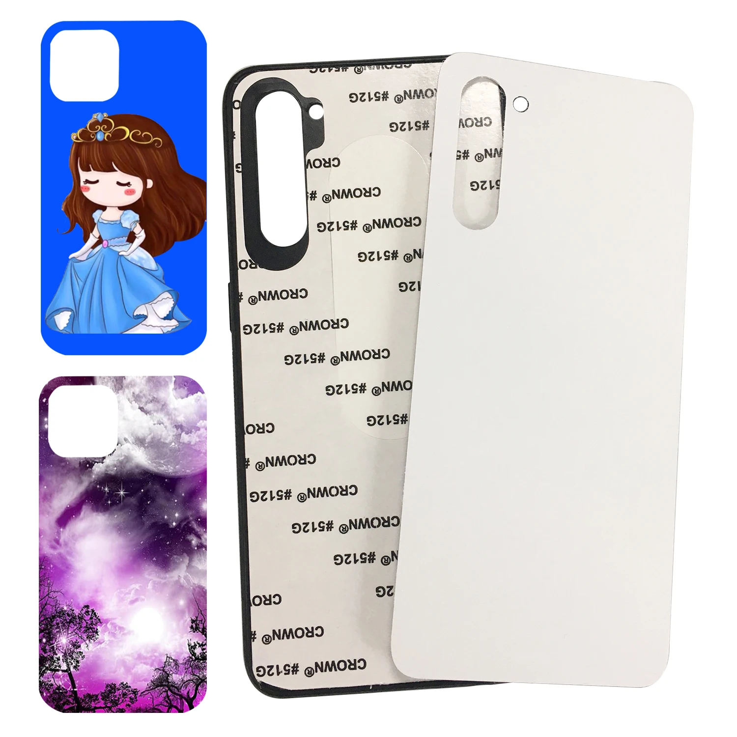 

Custom Printed sublimation blanks phone case 2d For Huawei P30lite, Black