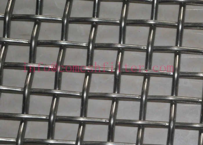 316 L 250 300 400 500 635 Mesh Plain Weave Square Hole Size Steel Wire ...