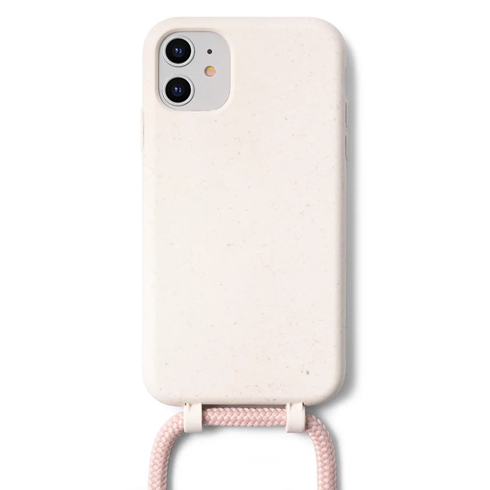 

Detachable Crossbody Phone Case Eco Friendly 100% Biodegradable For Android, Black, white, green, purple, yellow, pink