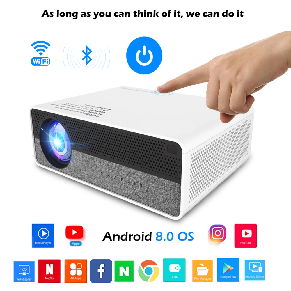 

Amazing factory price led full hd android 8.0 theater projector