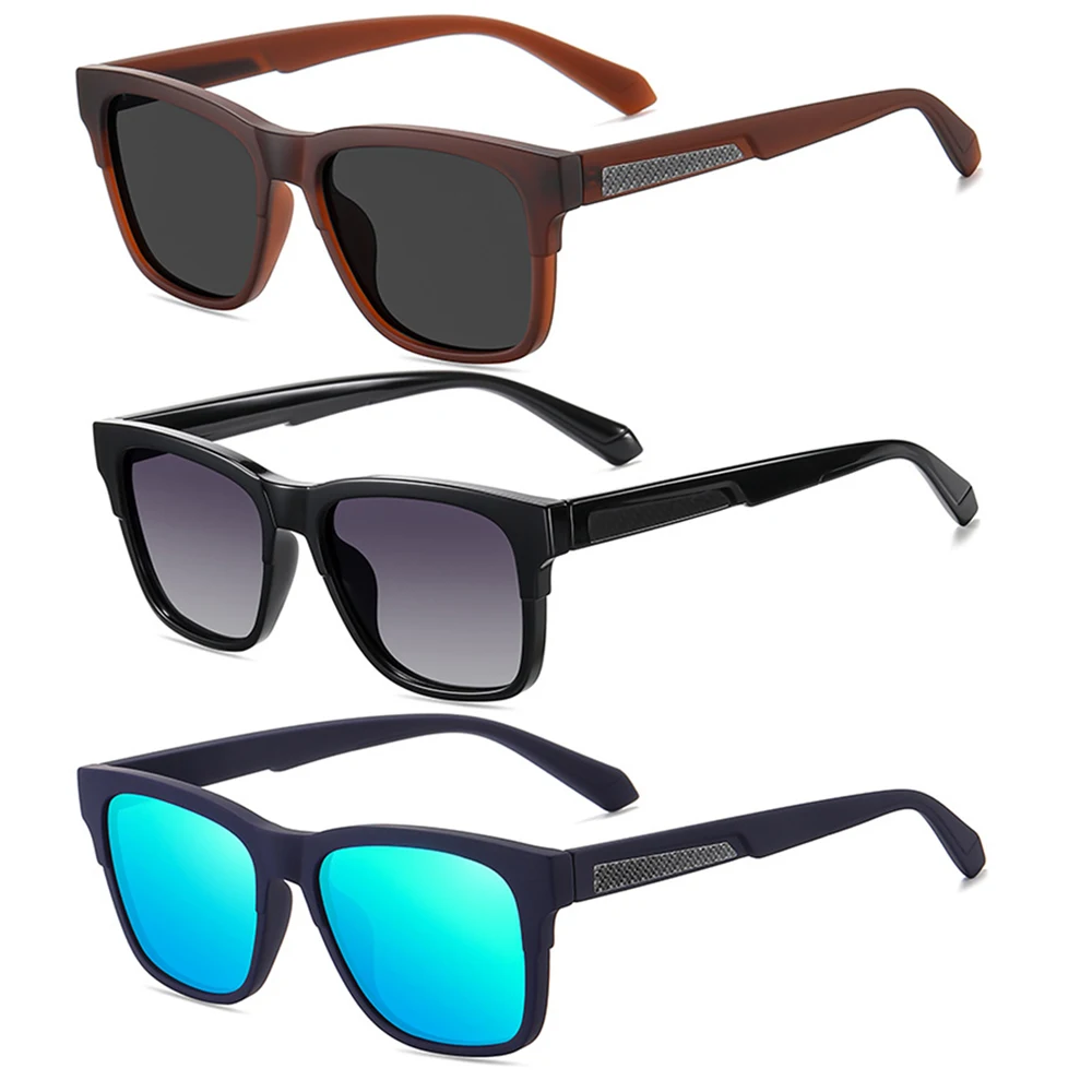 

New Fashion Square Retro Stylish tr90 Good Quality Polarized UV400 Sunglasses for Man