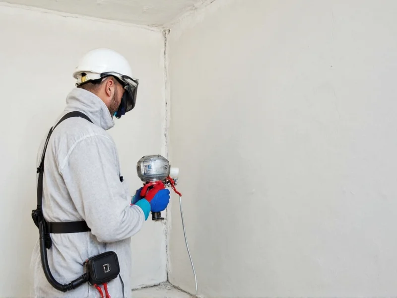 Proper PPE for spray foam insulation